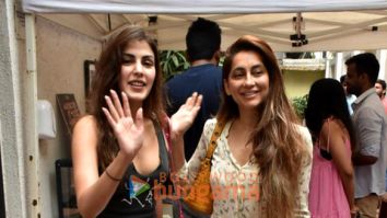 Photos: Rhea Chakraborty and Anusha Dandekar snapped in Bandra