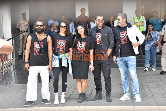 Photos: Chiyaan Vikram, Jayam Ravi, Karthi, Sobhita Dhulipala and Aishwarya Lekshmi arrive in Mumbai to promote their film PS 2