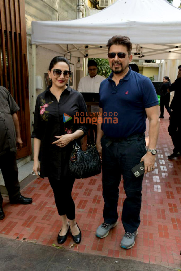 Photos: Madhuri Dixit snapped with her husband in Bandra Photos: Madhuri Dixit snapped with her husband in Bandra