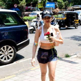 Photos: Malaika Arora spotted outside Diva Yoga in Bandra