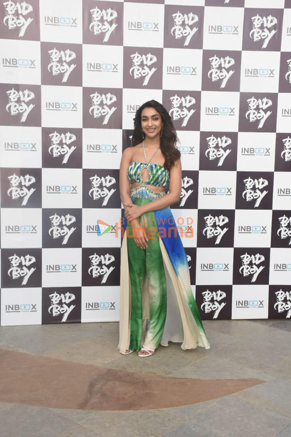 photos mithun chakraborty namashi chakraborty and amrin qureshi snapped promoting their film bad boy 4