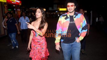 Photos: Namashi Chakraborty and Amrin Qureshi snapped at the airport