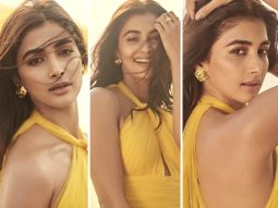Pooja Hegde is a ray of sunshine in yellow tulle gown by Gauri & Nainika at Kisi Ka Bhai Kisi Ki Jaan trailer launch