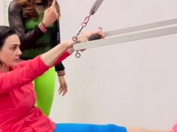 Preity Zinta’s intense pilates session