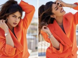 Priyanka Chopra looks bright and blazing in a tangerine pantsuit for Citadel premiere in Rome