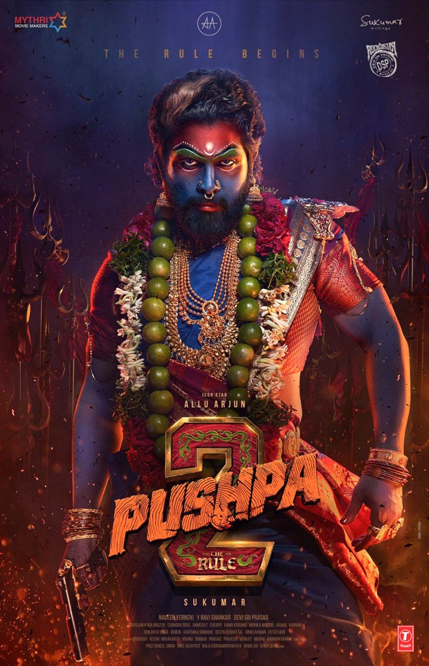 Pushpa 2: The Rule First Look: Allu Arjun dons a saree, bangles, intense make-up, nose ring as he carries a gun in fierce avatar