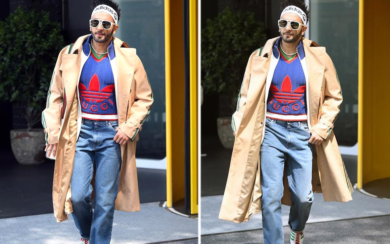 Ranveer Singh struts through the streets of New York in the ultimate collab look of Adidas X Gucci for a look that’s bold, eclectic, and unmistakably him : Bollywood News