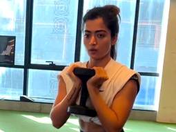 Rashmika Mandanna super cool workout sesh
