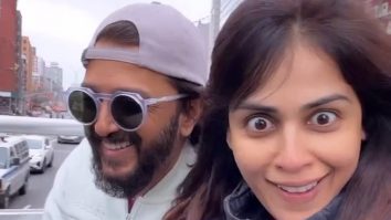 Riteish & Genelia Deshmukh chanel their inner Raj & Simran on the streets of New York