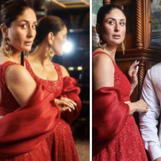 Saif Ali Khan’s white bandhgala and Kareena Kapoor’s crimson lehenga