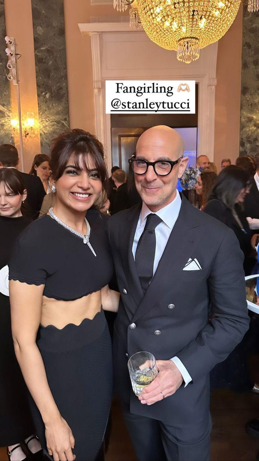 Samantha Ruth Prabhu cannot stop ‘fangirling’ over meeting American star Stanley Tucci at Citadel premiere