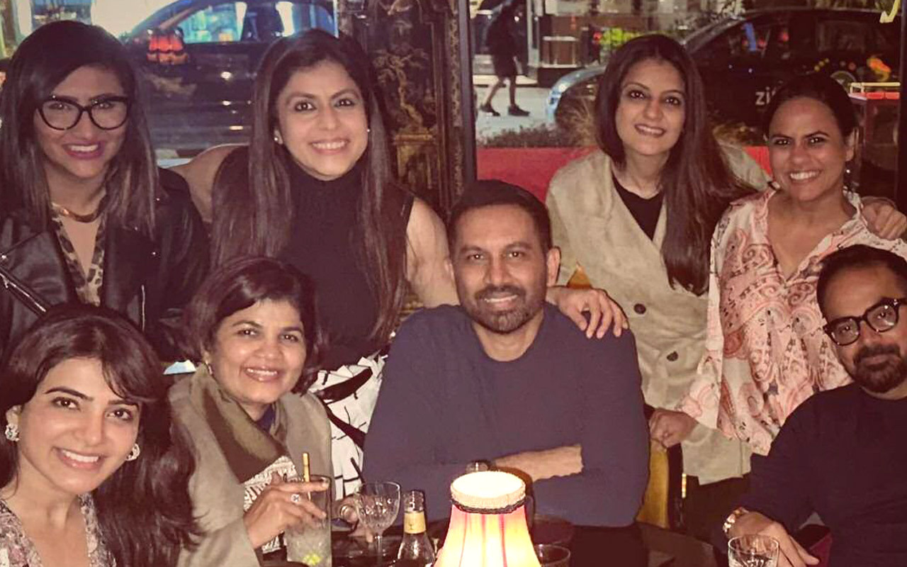 Samantha Ruth Prabhu spends a day exploring London with Citadel India makers Raj & DK, see photos 