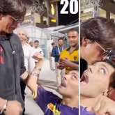 Shah Rukh Khan gives a sweet kiss to a differently-abled fan at Kolkata Knight Riders’ match; the fan tells him “I love you”, watch video