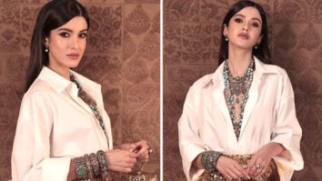 Shanaya Kapoor maintains her impressive fashion streak in white shirt styled with a gold sequin skirt