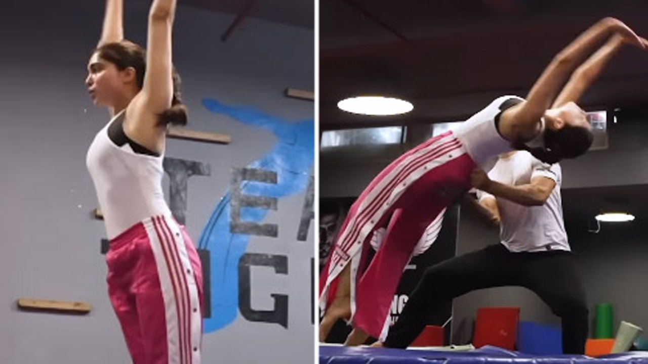 Sharvari Wagh does back flips as her intense training begins for YRF’s spy universe, watch video