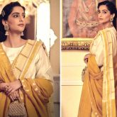 sonam kapoor yellow saree