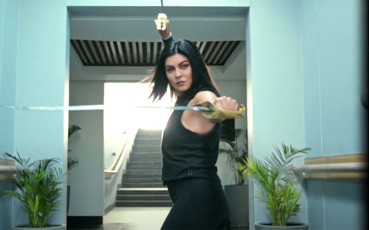 Sushmita Sen swings double swords as she resumes Aarya season 3 shoot in Jaipur