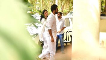 Vicky Kaushal & Katrina Kaif arrive at YRF to pay their last respects to Pamela Chopra