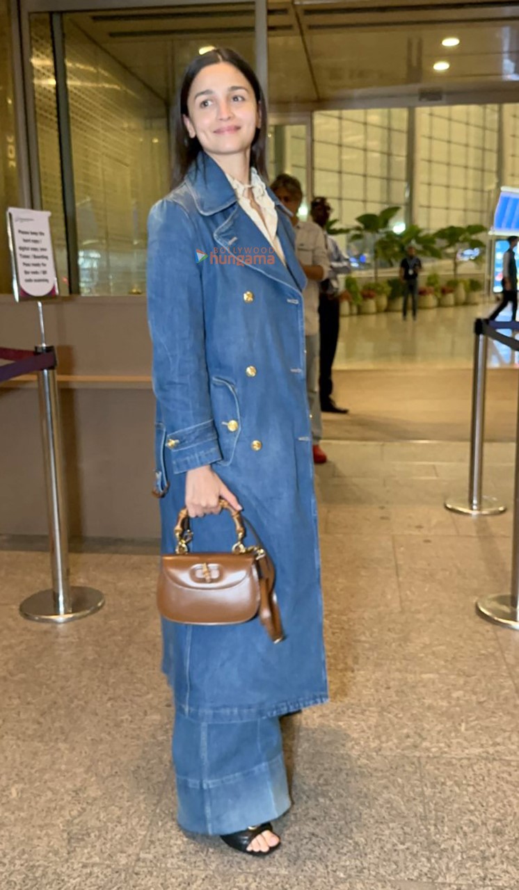 Alia Bhatt rocks denim glam en route to Gucci's Cruise 2024 Show in Seoul