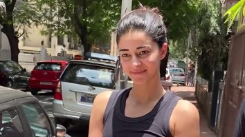Ananya Panday poses for paps as she gets clicked outside gym