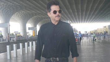 Anil Kapoor rocks an all black look at the airport