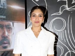 Bhumi Pednekar poses confidently at Afwaah screening