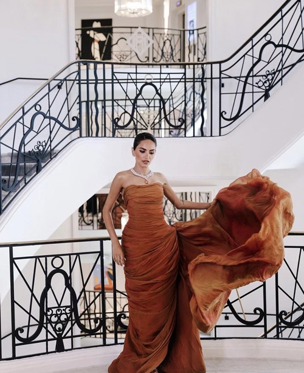 Cannes 2023: Diipa Khosla is a vision of glamour in draped rust gown 