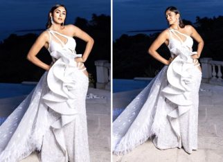 Cannes 2023: Mrunal Thakur gracefully adorns a white cutout gown by Falguni and Shane Peacock