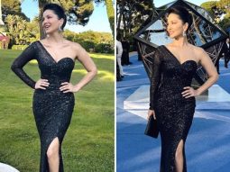 Cannes 2023: Sunny Leone is a dazzling vision in black blingy off-shoulder gown, radiating elegance at the Amfar Gala