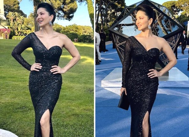 Cannes 2023: Sunny Leone is a dazzling vision in black blingy off-shoulder gown, radiating elegance at the Amfar Gala : Bollywood News - Vimarsana News