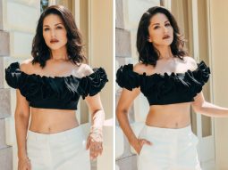 Cannes 2023: Sunny Leone radiates effortless style, embraces chic contrast in a black crop top and white pants
