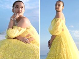 Cannes 2023: Surveen Chawla illuminates the French Riviera in a neon yellow lehenga worth Rs.1.78 lakh