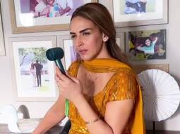 Esha Deol has the perfect solution to cool of the heat on set