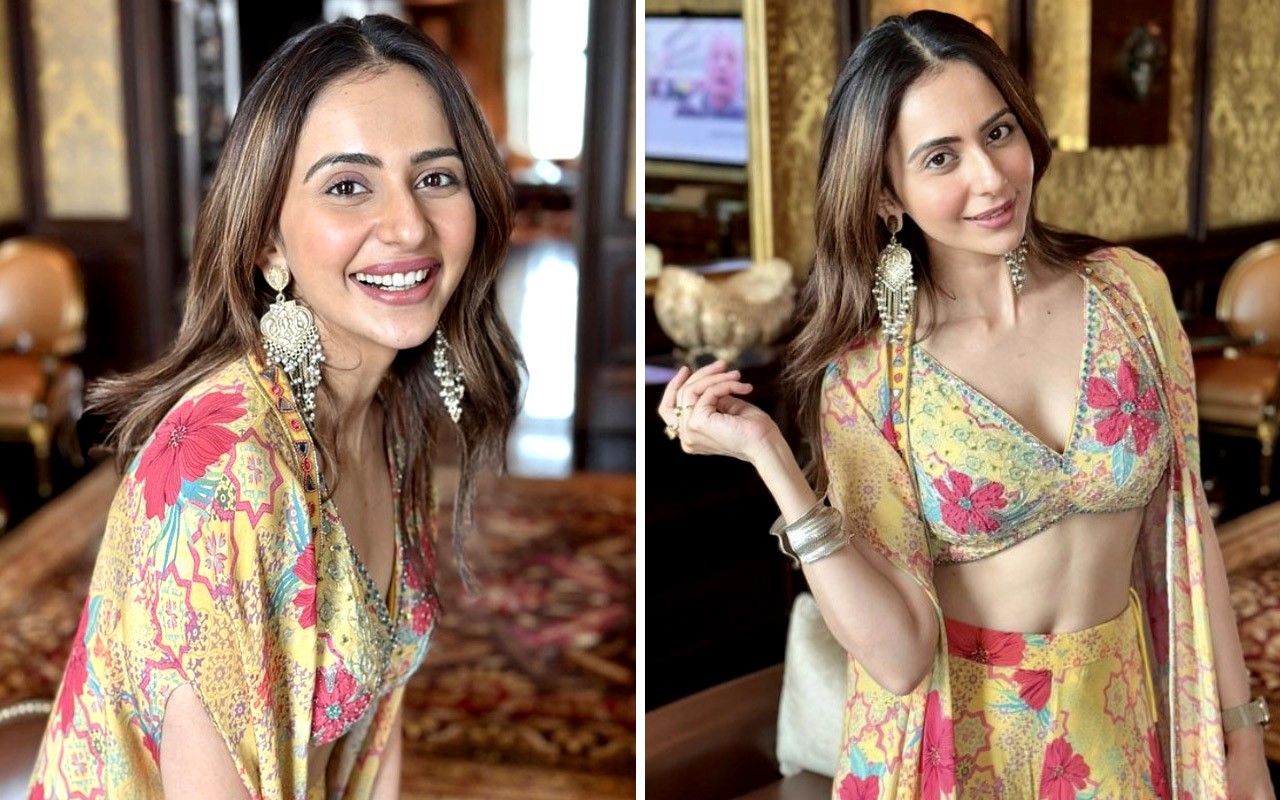 Flower power! Rakul Preet Singh blooms in this stunning floral co-ord set, bringing a touch of summer to any occasion : Bollywood News