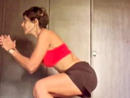 It was an intense leg day for Mandira Bedi