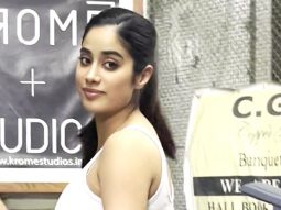 Janhvi Kapoor poses with fans as she gets clicked in the city