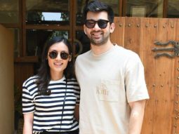 Karan Deol makes an appearance with his fiance Drisha Acharya