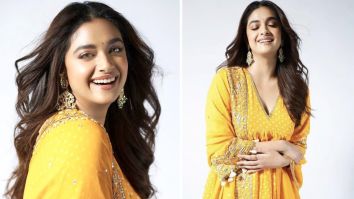 Keerthy Suresh is a sight to behold in bright yellow bandhani kurta