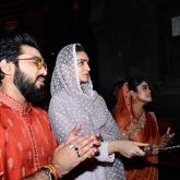 Kriti Sanon and Sachet-Parampara seek blessings at Sita Gufa and Kalaram Mandir for song 'Ram Siya Ram'