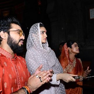 Kriti Sanon and Sachet-Parampara seek blessings at Sita Gufa and Kalaram Mandir for song 'Ram Siya Ram'