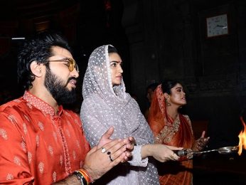 Kriti Sanon and Sachet-Parampara seek blessings at Sita Gufa and Kalaram Mandir for song ‘Ram Siya Ram’ Kriti Sanon and Sachet-Parampara seek blessings at Sita Gufa and Kalaram Mandir for song ‘Ram Siya Ram’
