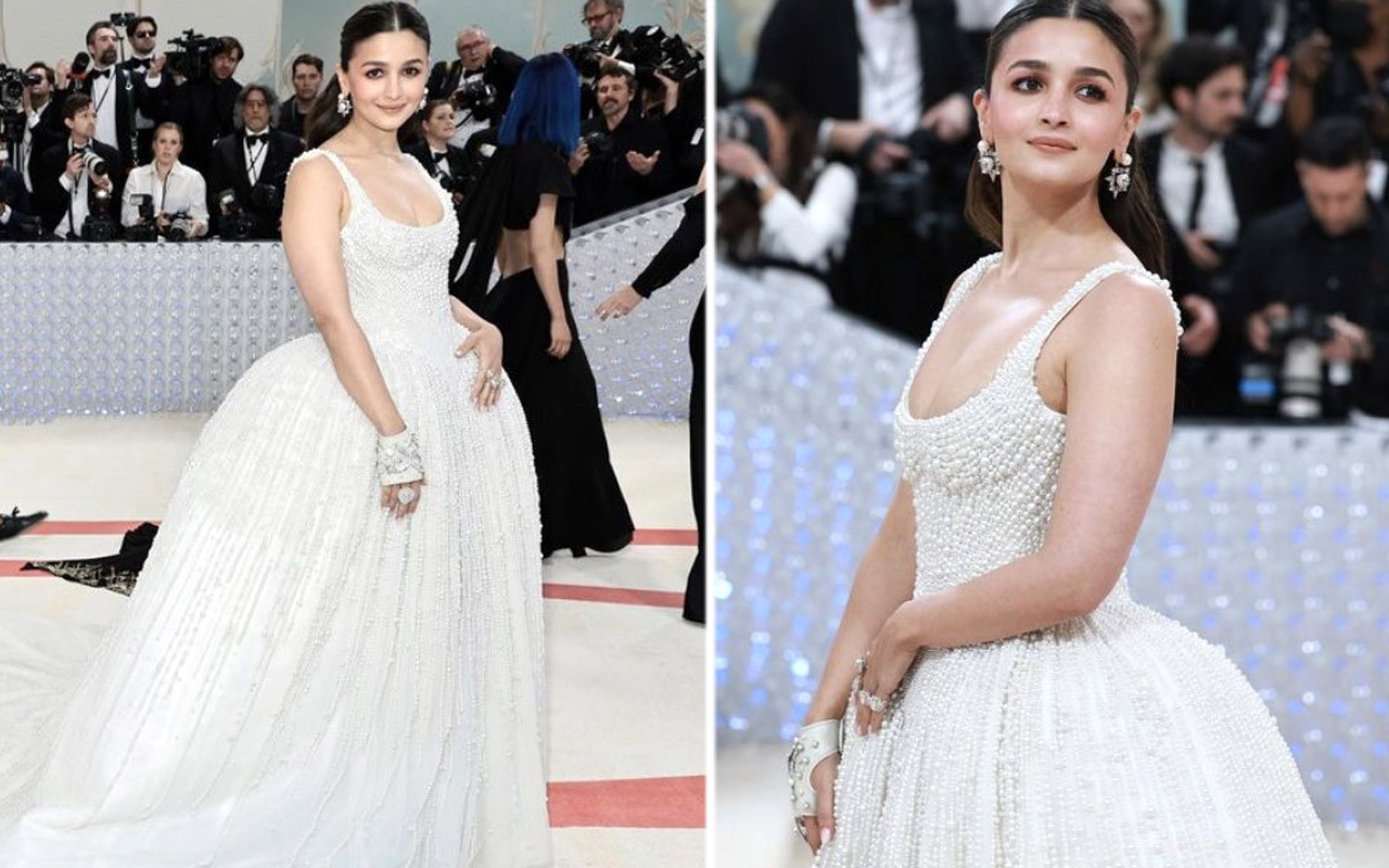 MET Gala 2023: Alia Bhatt is an angelic vision as makes her debut in a pearl-embellished gown by Prabal Gurung : Bollywood News