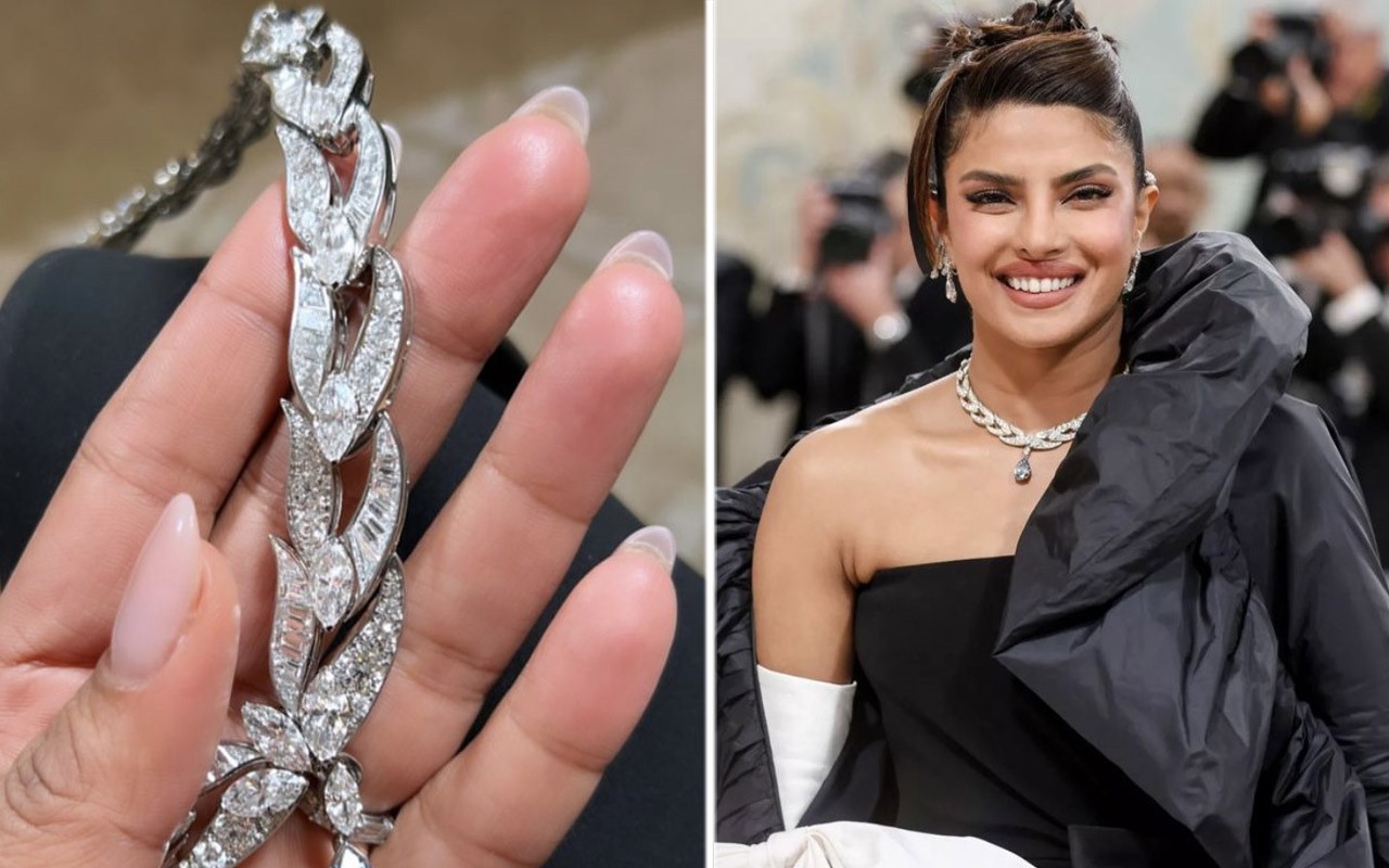 MET Gala 2023 Priyanka Chopra wears a rare Bulgari Laguna Blu diamond