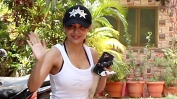 Malaika Arora looks fresh as a daisy as she arrives for workout session