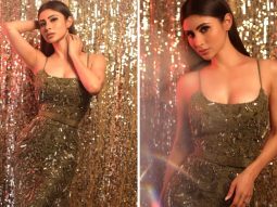 Mouni Roy sets hearts aflutter in her olive sequined gown radiating pure elegance and glamour