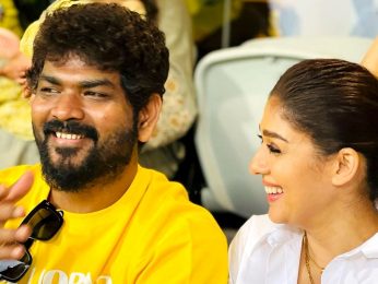 Nayanthara and Vignesh Shivan join CSK fans to cheer for MS Dhoni at IPL match Nayanthara and Vignesh Shivan join CSK fans to cheer for MS Dhoni at IPL match