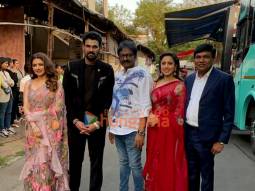 Photos: Cast of Chatrapathi snapped promoting their film