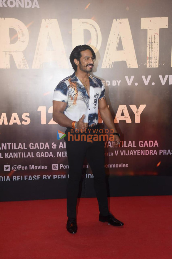 photos celebs grace the premiere of chatrapathi 15