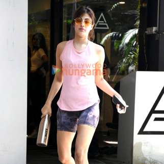 Photos: Rhea Chakraborty spotted outside the gym