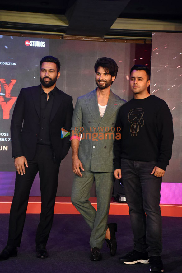 photos shahid kapoor and ali abbas zafar attend the trailer launch of bloody daddy 3